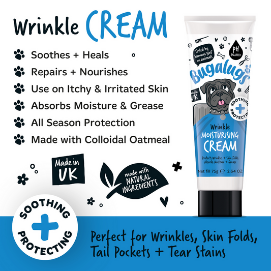 Bugalugs Wrinkle Moisturising Cream for Dogs & Cats 74g