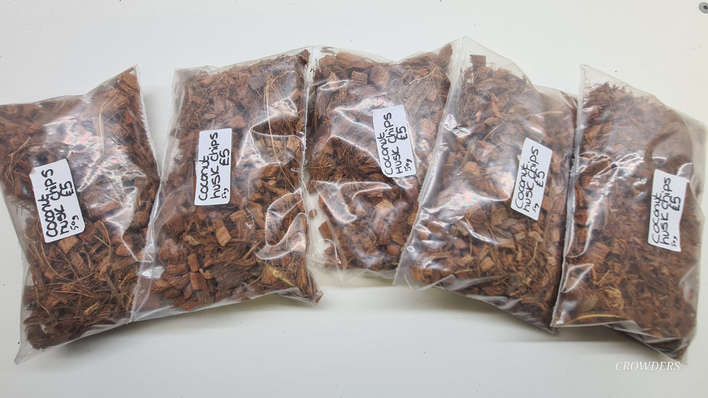 COCONUT HUSK CHIPS 50g                            ( Cocos nucifera )