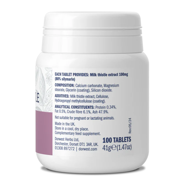 Milk Thistle Tablets For Dogs And Cats