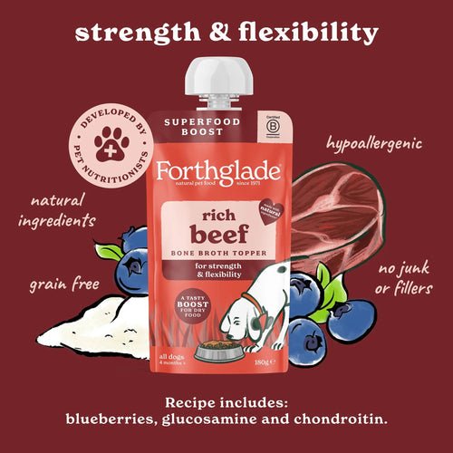 Forthglade Rich beef bone broth topper