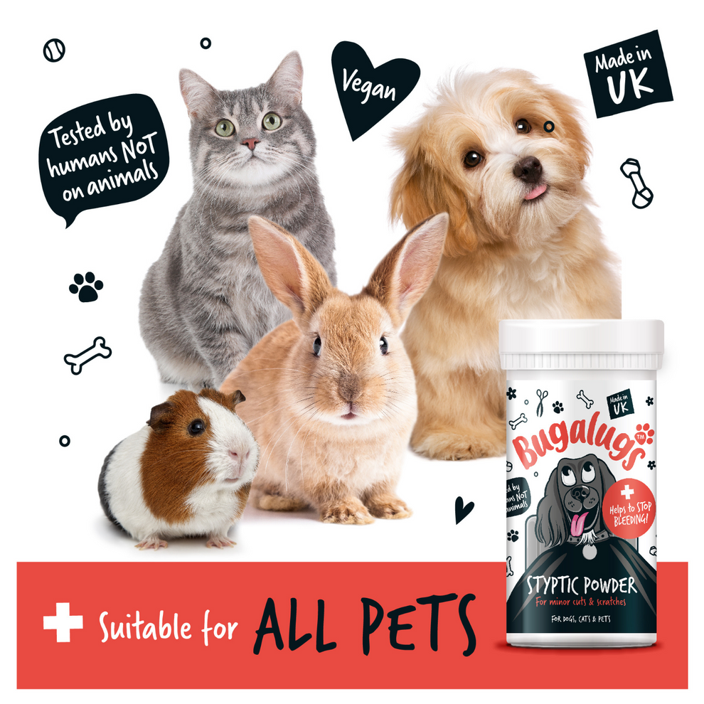 Bugalugs Styptic Powder for Minor Pet Cuts & Scratches 50g
