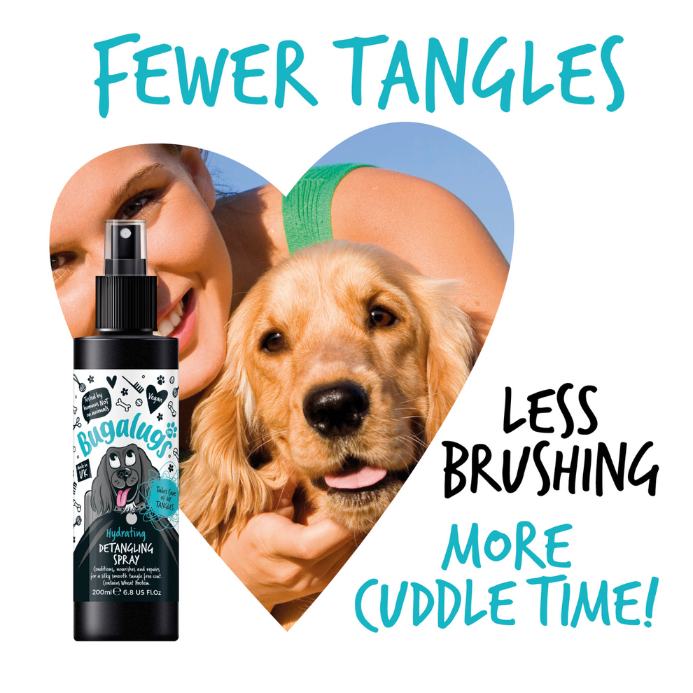 Bugalugs Fragrance Free Hydrating Detangling Spray for Dogs 200ml