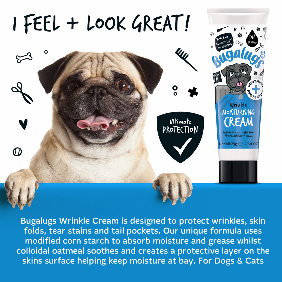 Bugalugs Wrinkle Moisturising Cream for Dogs & Cats 74g