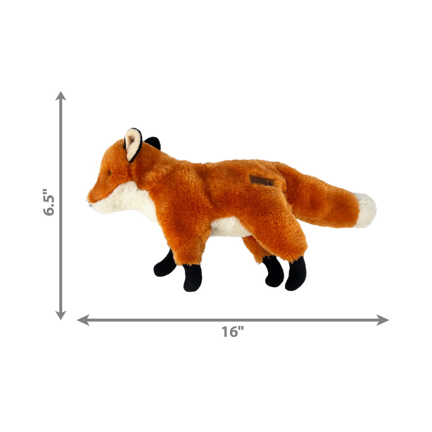 KONG Wild Low Stuff Fox Medium