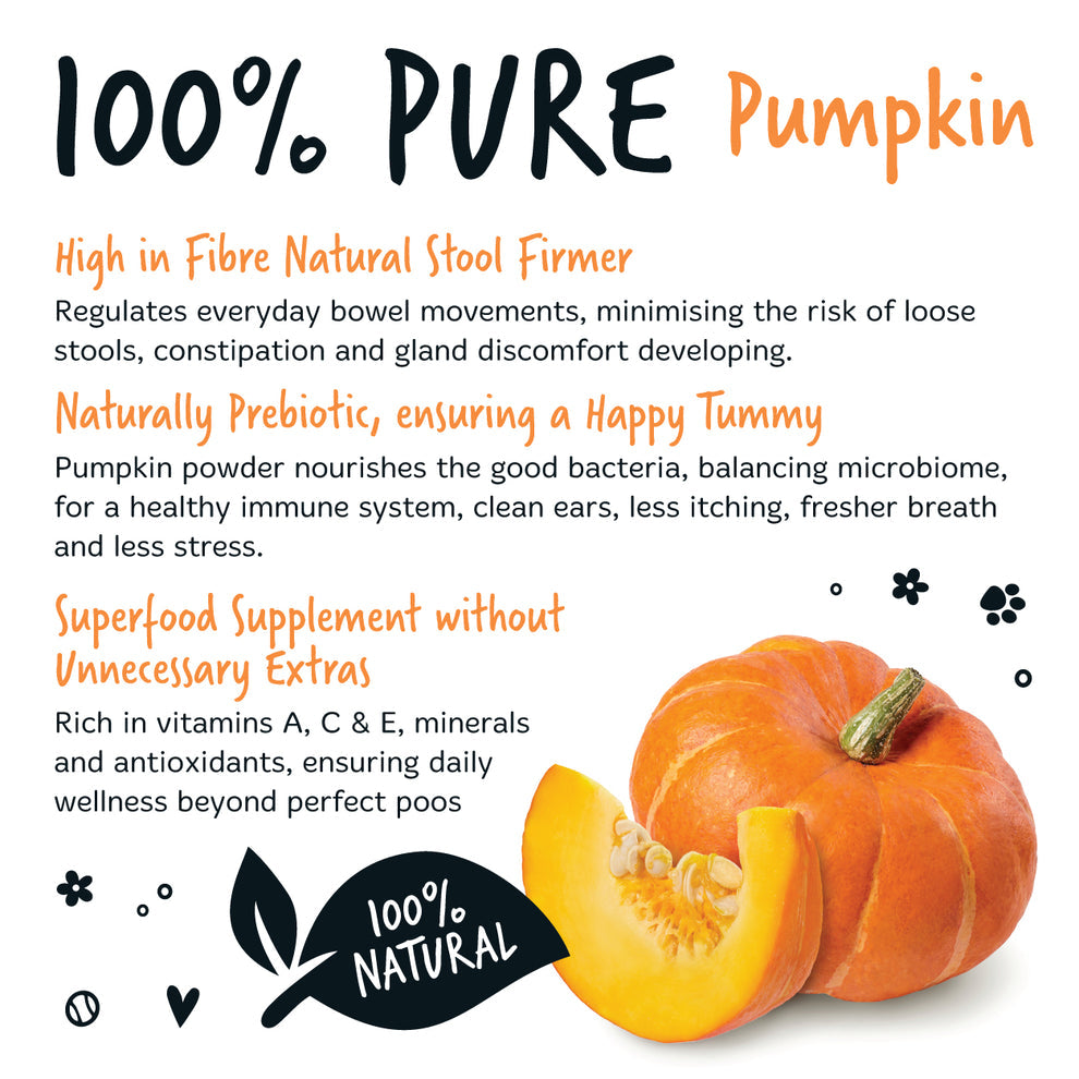 Bugalugs Pumpkin Powder Supplement for Dogs (200g)