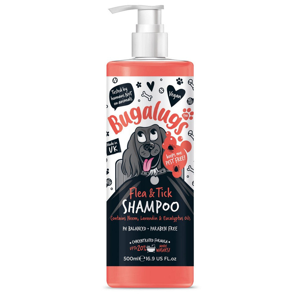 Bugalugs Flea and Tick Dog Shampoo with Neem Oil
