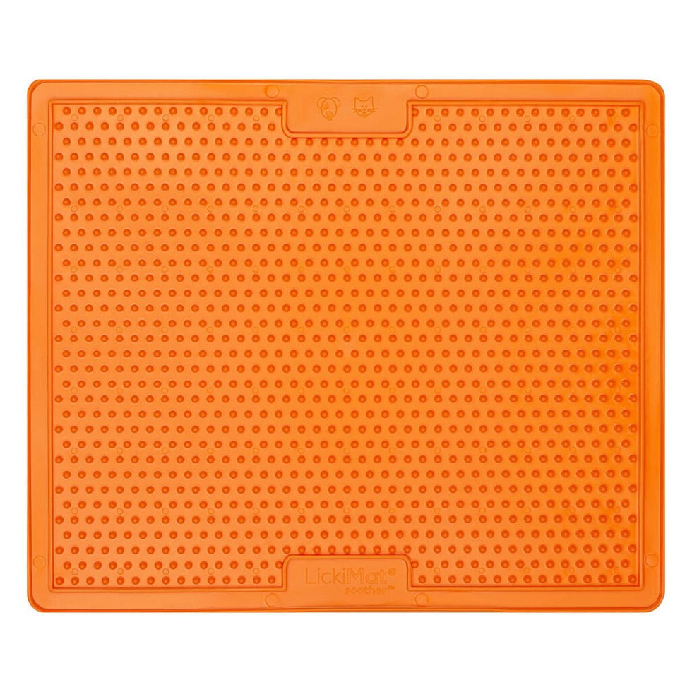 LickiMat Soother X-Large (Orange, 30cm) slow feeder