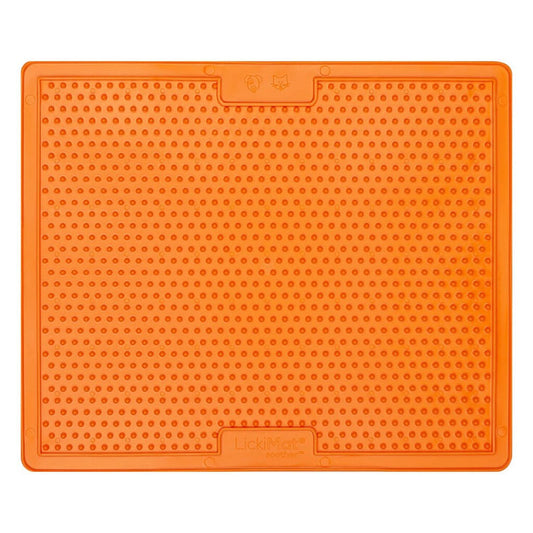 LickiMat Soother X-Large (Orange, 30cm) slow feeder