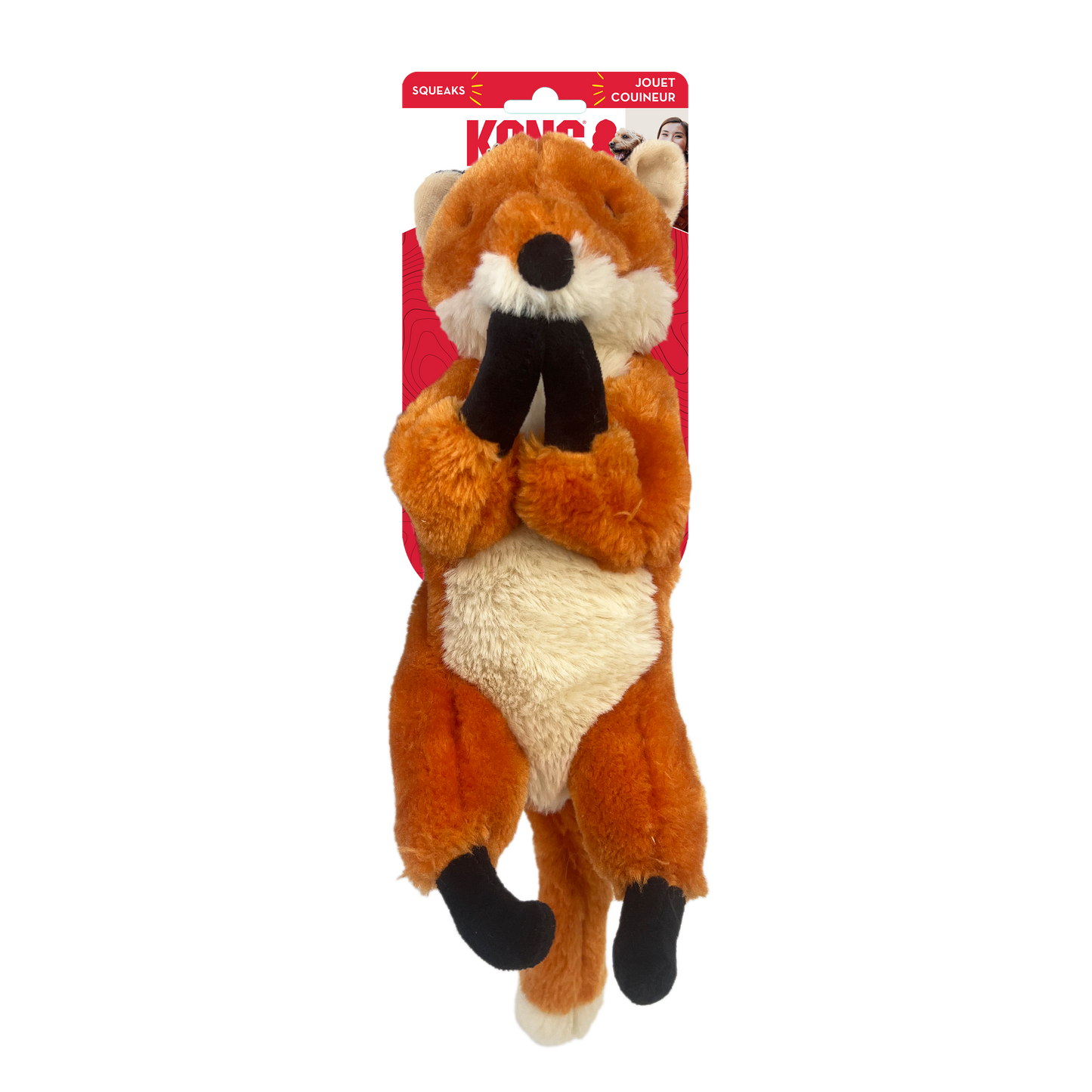 KONG Wild Low Stuff Fox Medium