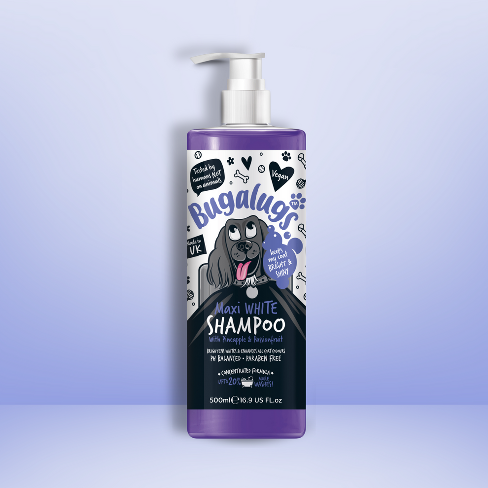 Bugalugs Maxi White Whitening Dog Shampoo with Pineapple & Passionfruit 250ml