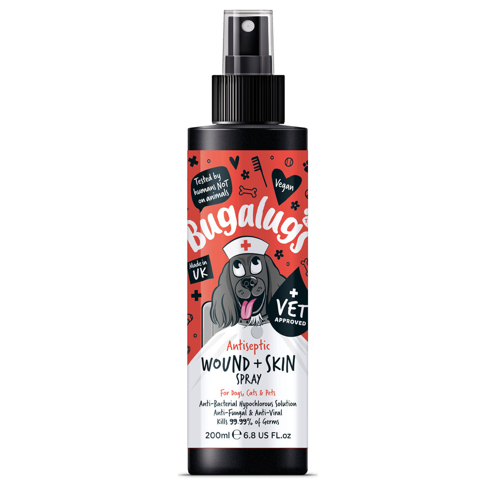 Bugalugs Antiseptic Wound & Skin Spray for Dogs, Cats & Pets 200ml