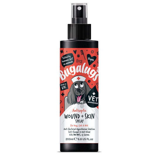 Bugalugs Antiseptic Wound & Skin Spray for Dogs, Cats & Pets 200ml