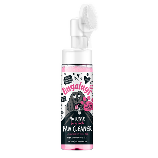 Bugalugs Baby Fresh No-Rinse Paw Cleaner for Dogs & Cats 200ml