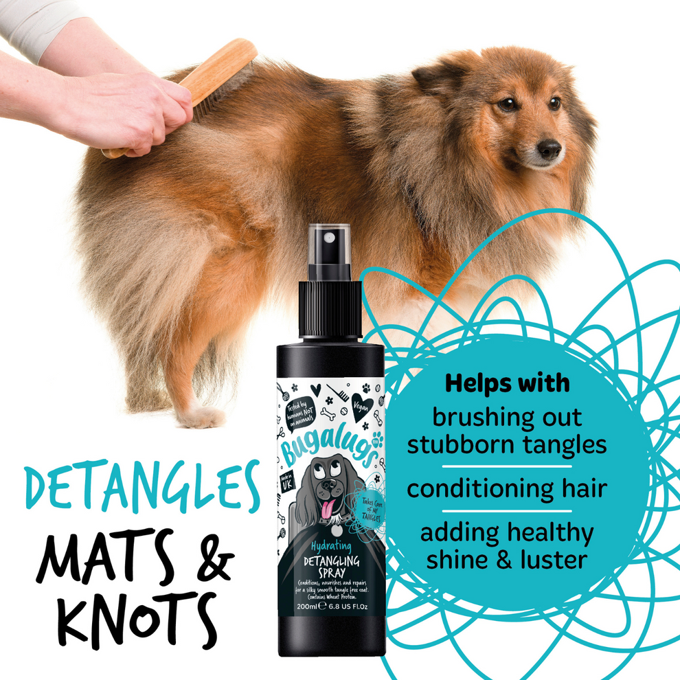 Bugalugs Fragrance Free Hydrating Detangling Spray for Dogs 200ml