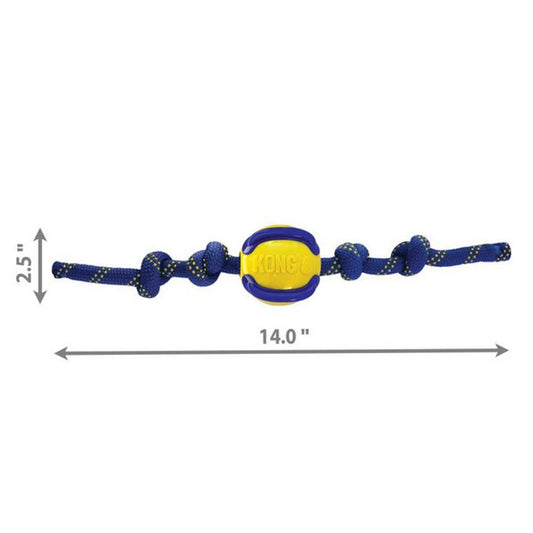 KONG

KONG Jaxx Brights Ball with Rope Assorted Medium