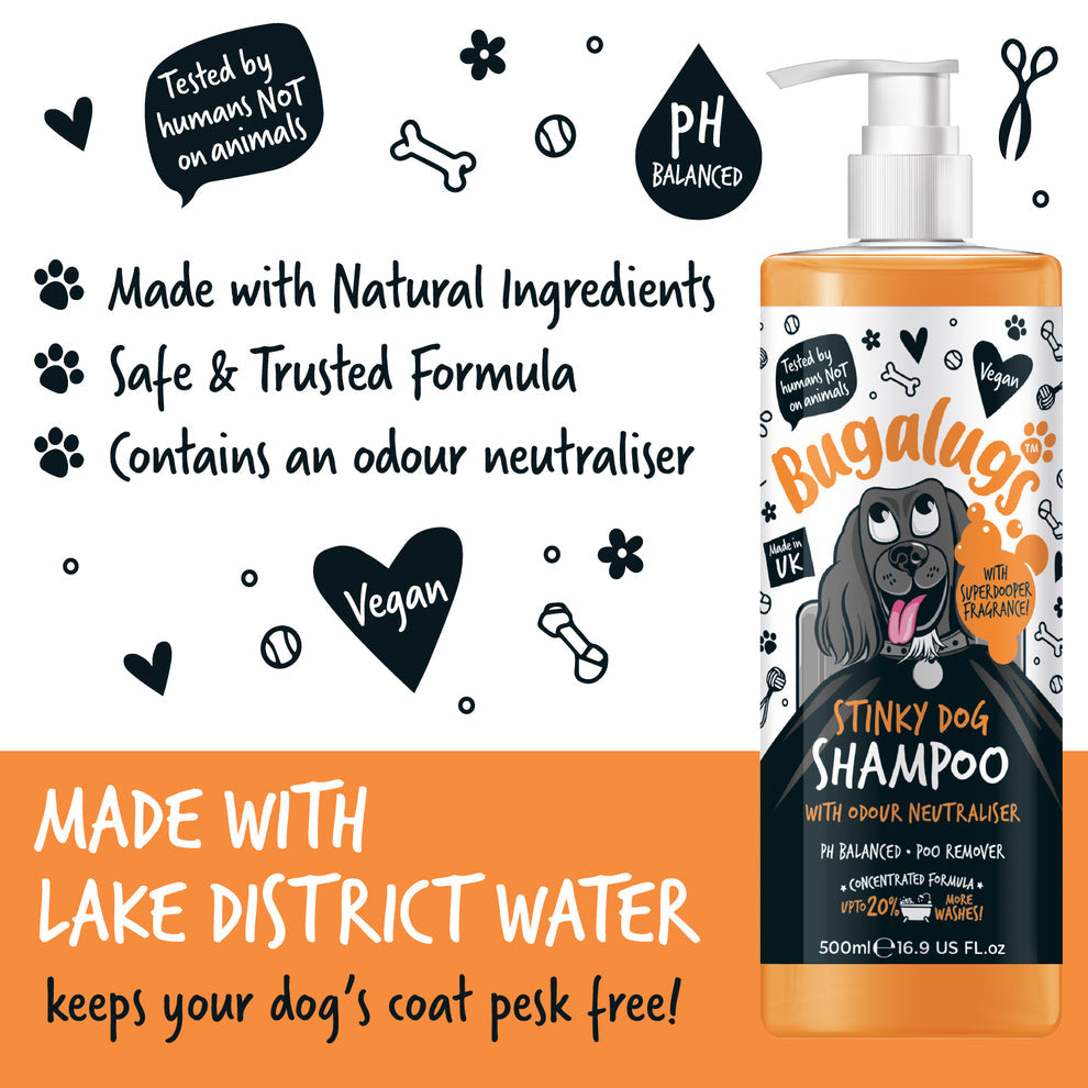 Bugalugs Stinky Dog Shampoo with Odour Neutraliser 250ml