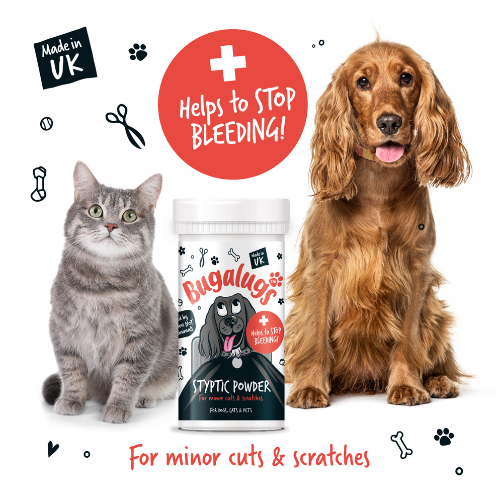 Bugalugs Styptic Powder for Minor Pet Cuts & Scratches 50g
