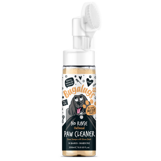 Bugalugs Oatmeal No-Rinse Paw Cleaner for Dogs & Cats 200ml