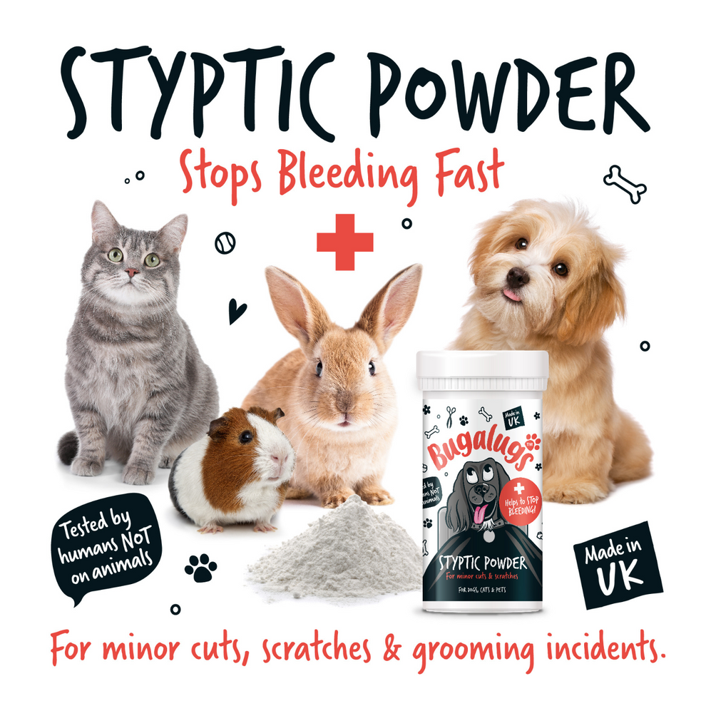 Bugalugs Styptic Powder for Minor Pet Cuts & Scratches 50g