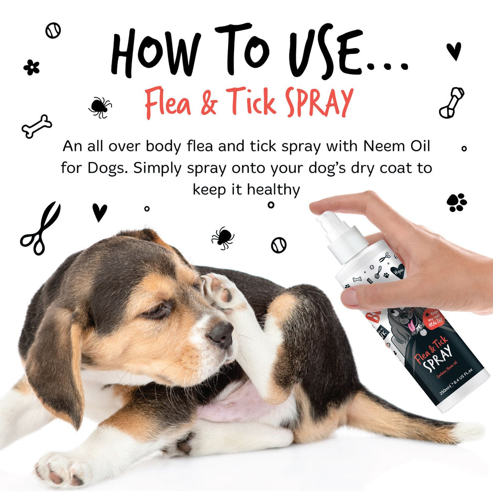 Bugalugs Flea & Tick Spray with Neem Oil for Dogs & Cats 200ml