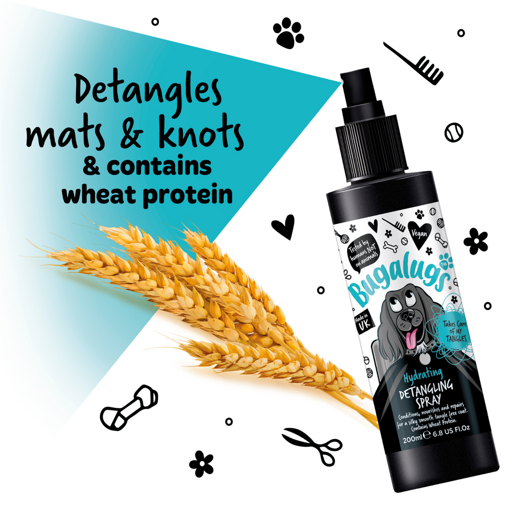 Bugalugs Fragrance Free Hydrating Detangling Spray for Dogs 200ml