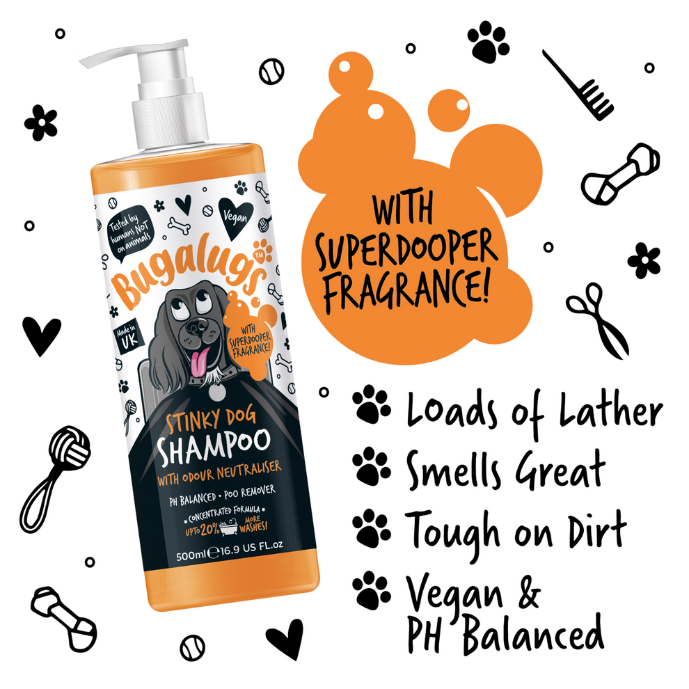 Bugalugs Stinky Dog Shampoo with Odour Neutraliser 250ml