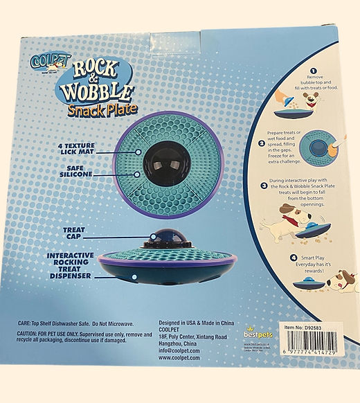 COOLPET ROCK & WOBBLE SNACK PLATE