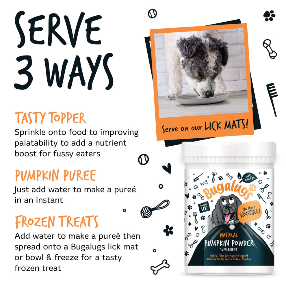 Bugalugs Pumpkin Powder Supplement for Dogs (200g)