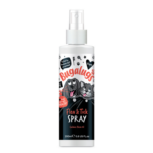 Bugalugs Flea & Tick Spray with Neem Oil for Dogs & Cats 200ml