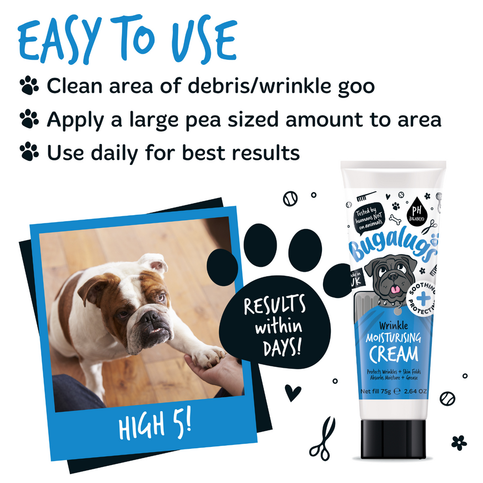Bugalugs Wrinkle Moisturising Cream for Dogs & Cats 74g