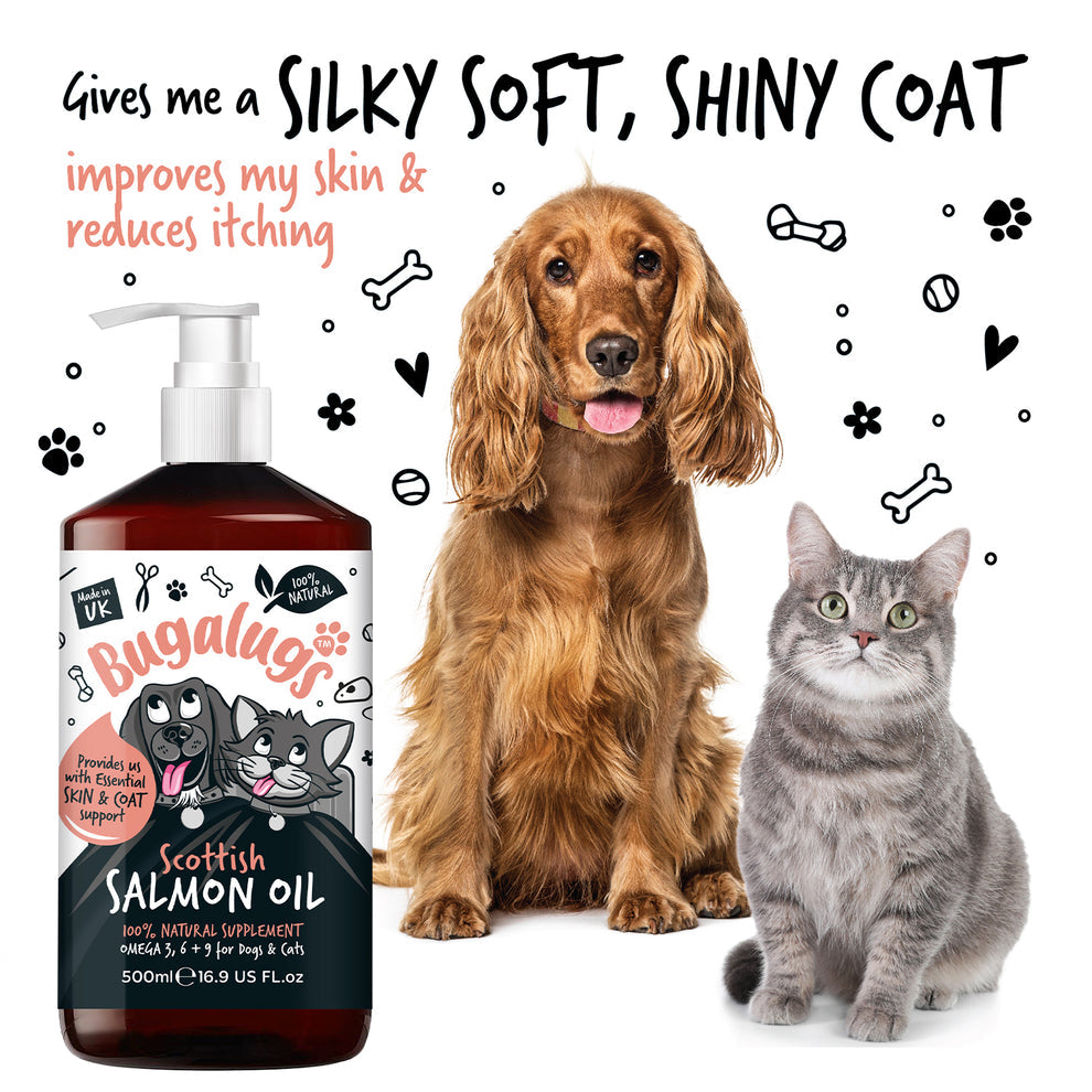 Bugalugs Scottish Salmon Oil for Dogs & Cats 500ml