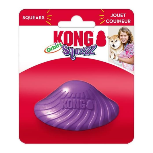 KONG Squeezz Orbitz Saucer purple