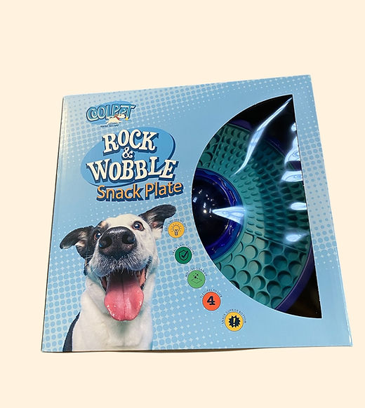 COOLPET ROCK & WOBBLE SNACK PLATE