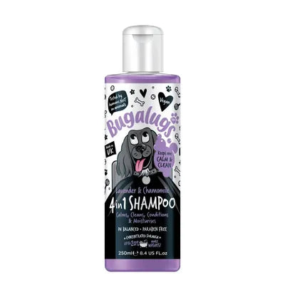 Bugalugs Lavender & Chamomile 4-in-1 Calming Dog Shampoo 250ml