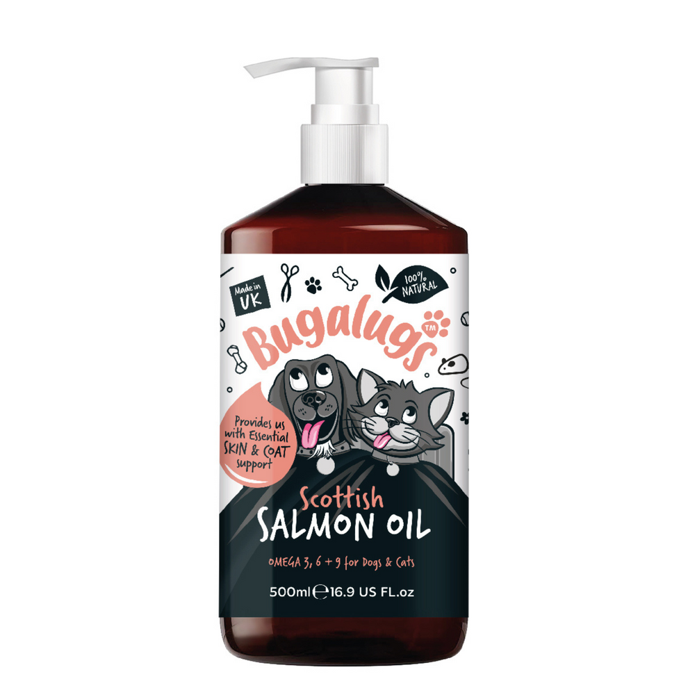 Bugalugs Scottish Salmon Oil for Dogs & Cats 500ml