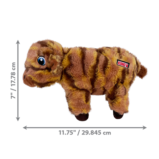 KONG Low Stuff Stripes Cow Medium